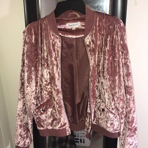 Velour Zip-Up Jacket